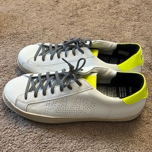 Men’s Low top John Recycled White Yellow.